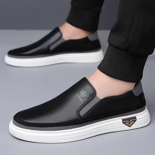 Zapatos Casuales de Cuero para Hombre sin Cordones