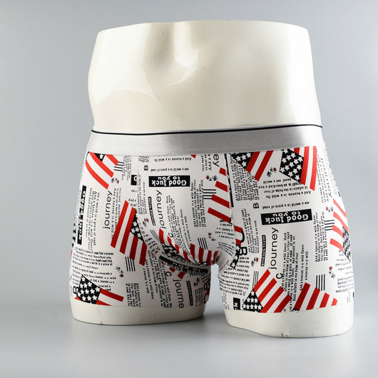 Boxers Hombre Estampado Floral Seda de Hielo Cintura Media Transpirables - Image 24