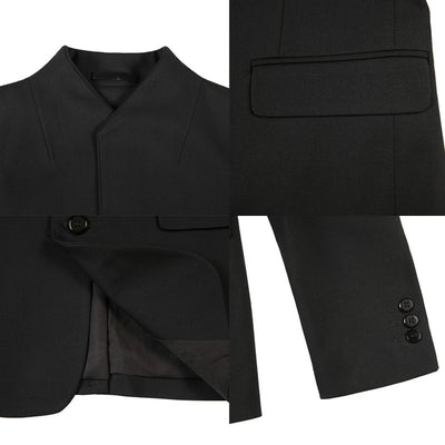 Blazer Slim Fit Ruoshuai para Hombre - Chaqueta Casual de Otoño - Image 23