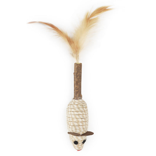 Juguete Interactivo para Gatos con Plumas y Cuerda de Cáñamo - Image 13