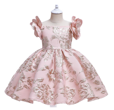 Vestido Infantil Retro con Flores Bordadas en los Hombros - Estilo Europeo - Image 6