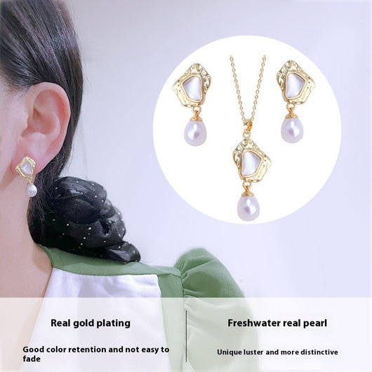 Aretes de Perla de Agua Dulce Estilo Barroco - Concha Madre Premium - Image 10