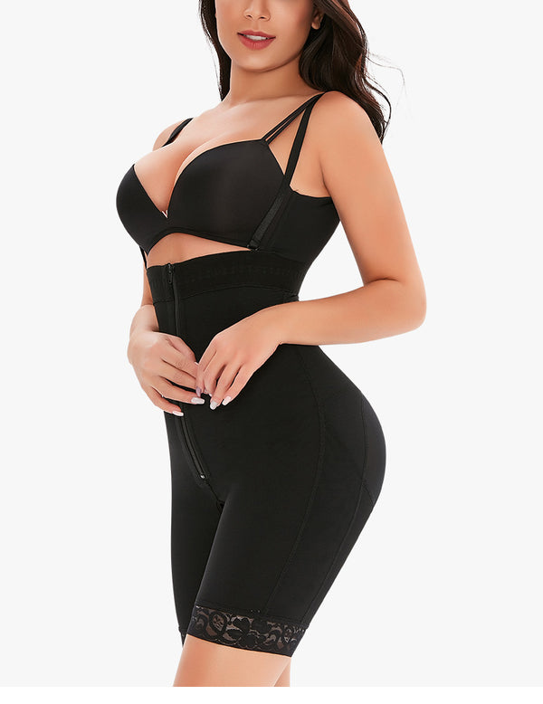 Jumpsuit Elegante de Cintura Alta con Cierre y Tela Antideslizante