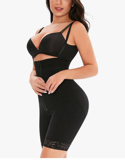 Jumpsuit Elegante de Cintura Alta con Cierre y Tela Antideslizante