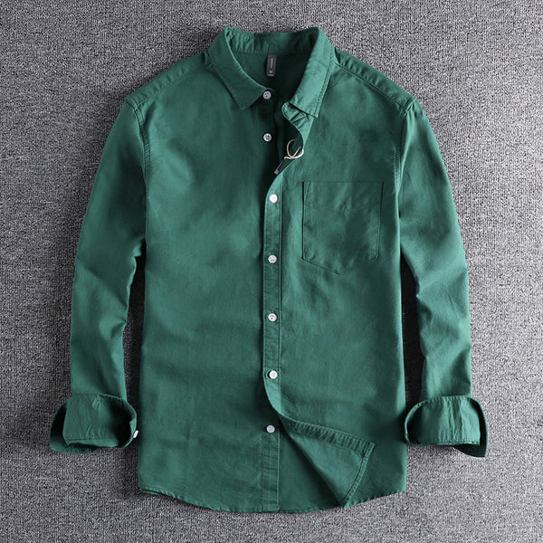 Camisa Casual de Algodón para Hombre
