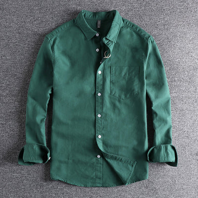 Camisa Casual de Algodón para Hombre