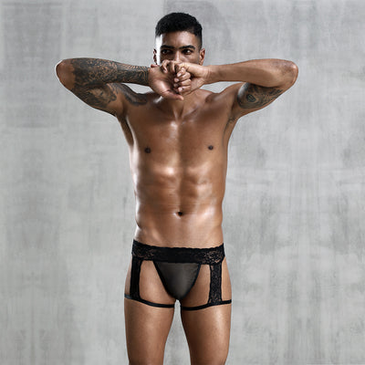 Bóxer Transparente Sexy para Hombre con Encaje Delicado - Image 11