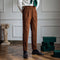 Pantalones de Pana Rectos Cintura Alta para Hombre