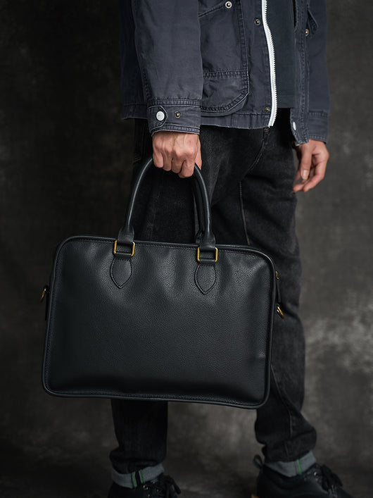 Bolso Horizontal de Cuero Genuino para Hombre Estilo Retro - Image 4
