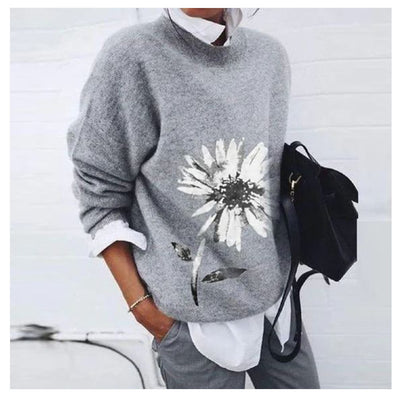 Blusa Suelta Estampado Floral Manga Larga para Mujer - Image 7