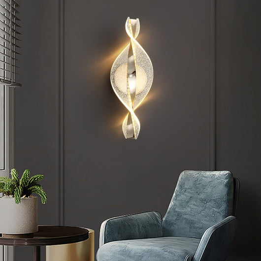 Lámpara de Pared LED Copo de Nieve Aluminio Dorado para Pasillos - Image 5
