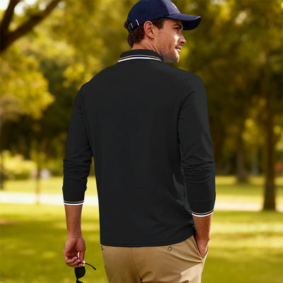 Polo Jacquard Casual para Hombre - Secado Rápido y Transpirable - Image 39
