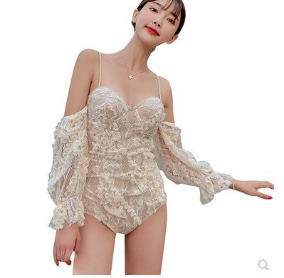Traje de Baño Entero Manga Larga con Cobertura Abdominal - Image 5