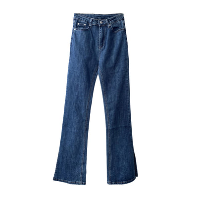 Jeans Acampanados Cintura Alta con Abertura Lateral para Mujer - Image 7