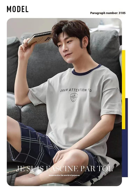 Conjunto Veraniego Hombre Estilo Coreano Manga Corta Holgado - Image 26