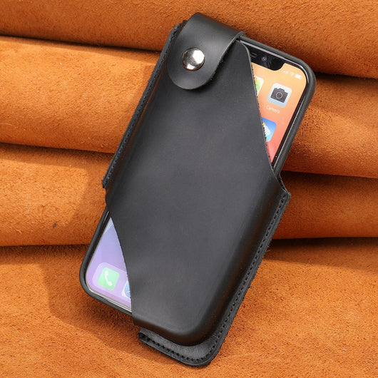 Bolso Bandolera Pequeño de Cuero Genuino con Solapa Fija - Image 9