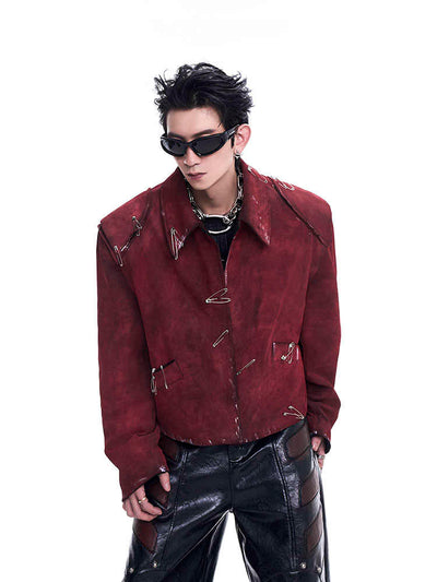Abrigo Acolchado para Hombre con Forro Decorativo y Broches - Image 5