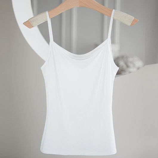 Tirantes Slim Fit Modal Negro y Blanco para Mujer - Image 2