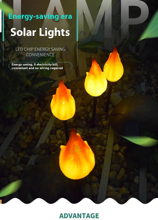 Lámpara Solar con Efecto Fuego para Jardín y Patio - Image 22