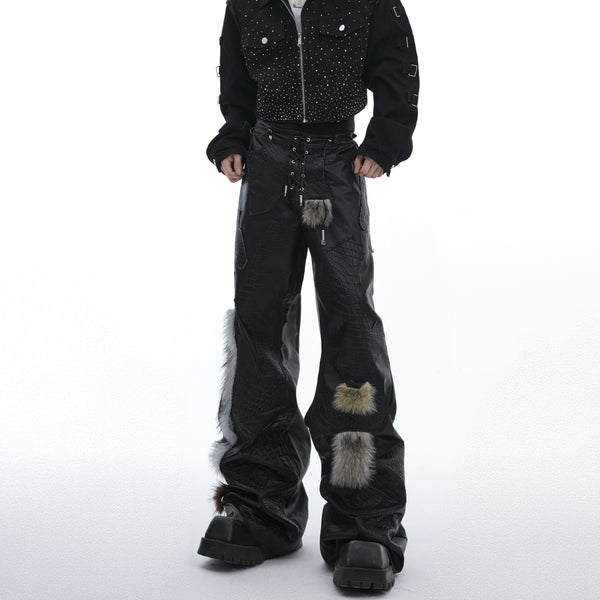 Pantalones Punk Ajustados Acampanados Tendencia