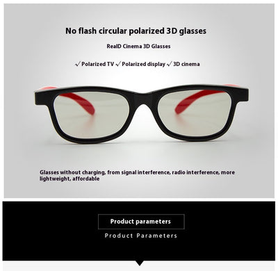 Gafas Estéreo 3D con Lentes Polarizadas Transparentes - Image 11