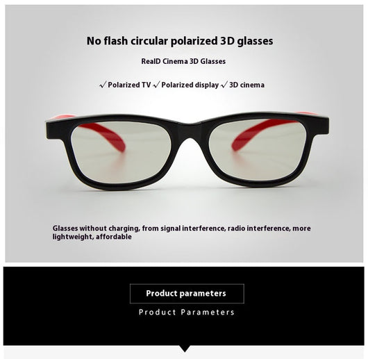 Gafas Estéreo 3D con Lentes Polarizadas Transparentes - Image 11