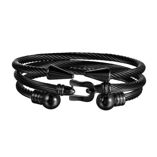 Pulsera de Acero Titanio Estilo Punk con Diseño Romano - Image 43