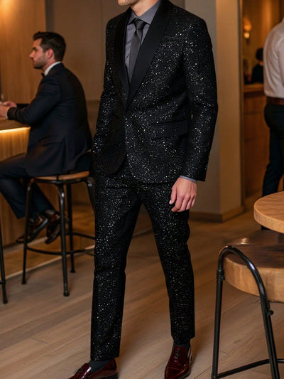 Conjunto de Traje Brillante para Hombre - Saco y Pantalón - Image 13