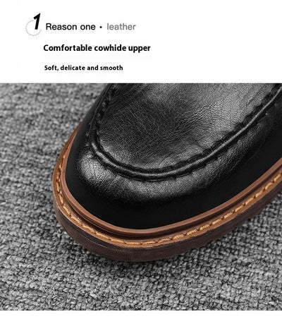 Zapatos de Cuero Casual Estilo Británico - Versátiles y Elegantes - Image 15
