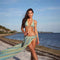 Blusa Bikini Playero de Encaje Sexy Casual