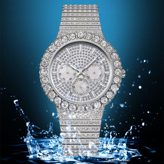Reloj Hip Hop Urbano con Correa de Acero y Hebilla Mariposa - Image 13