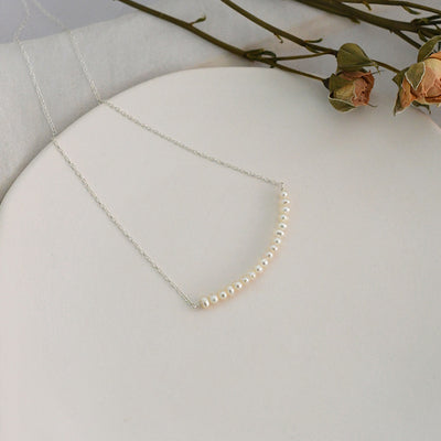 Collar de Perlas de Agua Dulce - Cadena Escote Delicado - Image 4