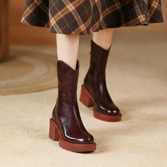 Botas Martin con Tacón Grueso Slim - Versátiles para Cualquier Ocasión