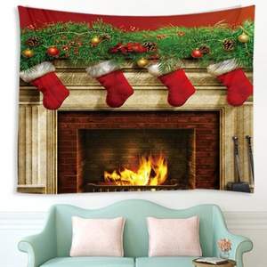 Tapiz Navideño con Flores para Chimenea y Dormitorio - Image 8