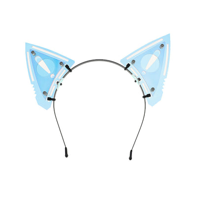 Conjunto de Armadura Mecánica Cyberpunk con Máscara, Protectores de Brazos y Diadema de Orejas de Gato - Image 5