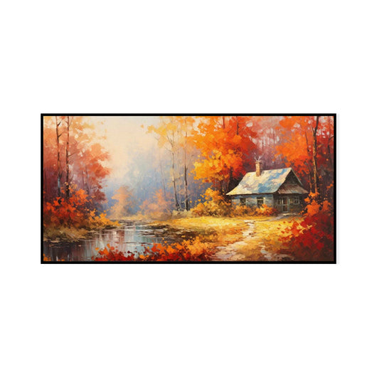 Cuadro Óleo Artesanal Árbol Naranja Paisaje Rural Decoración Farmhouse - Image 6