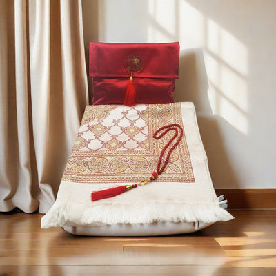 Juego de Oración Musulmán con Bolsa de Viaje - Tapete, Cuentas y Accesorios - Image 23