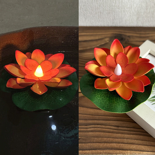 Lámpara Nocturna LED Flotante con Loto Acuático e Inducción por Movimiento - Image 9