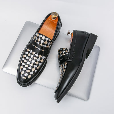 Zapatos de Cuero Casual con Punta Afilada para Hombre - Image 4