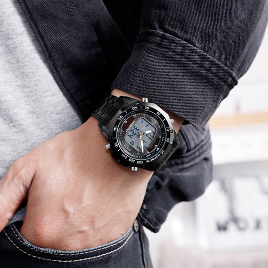 Reloj Inteligente Solar Multifuncional con Correa de Acero para Hombre
