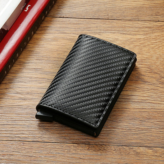 Billetera de Hombre en Fibra de Carbono con Protección RFID y Aluminio