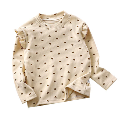 Blusa Infantil Otoño Invierno con Volantes Florales - Image 5