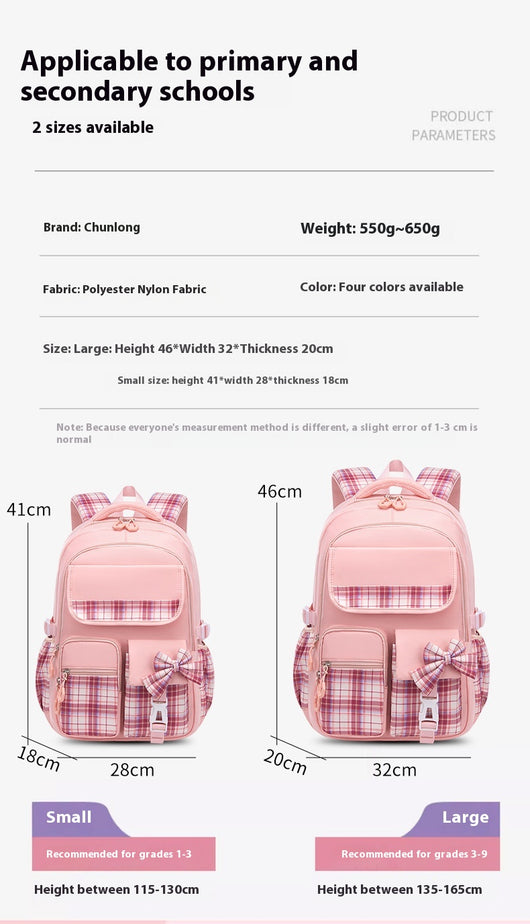 Mochila Infantil Ergonómica de Gran Capacidad con Protección Espinal - Image 21