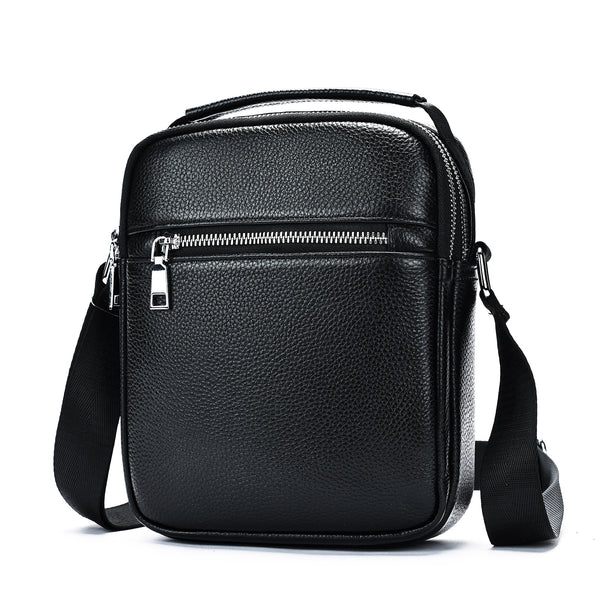 Bolso Bandolera de Cuero Genuino Primera Capa para Hombre
