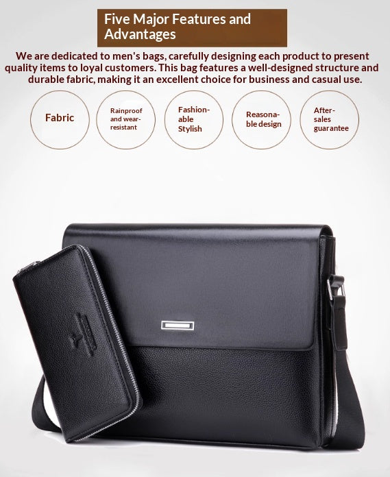 Bolsa de Cuero Premium para Hombre: Negocios y Casual