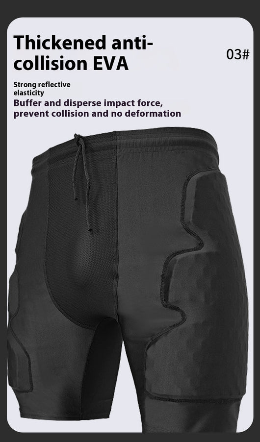 Pantalones Cortos Deportivos con Protección de Colisión para Hombre - Image 13