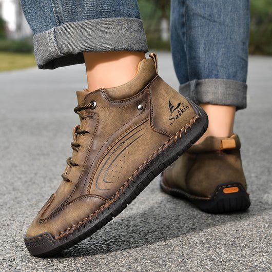 Zapatos de Moda Talla Grande para Hombre con Suela Cosida a Mano - Image 19