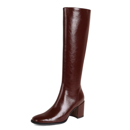Botas de Cuero Genuino Versátiles para Mujer - Image 13