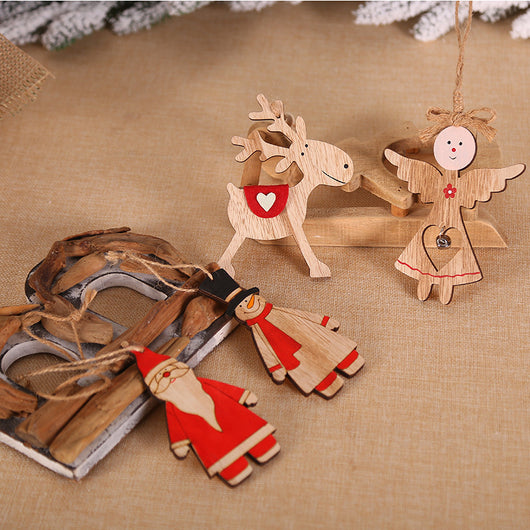 Ángeles Navideños de Madera para Decoración del Hogar - Image 15