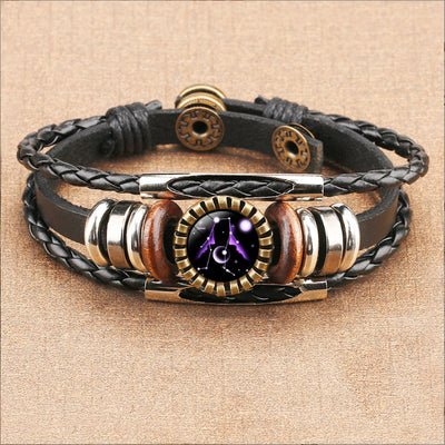 Pulsera de Cuero con Gema del Zodiaco - Image 14
